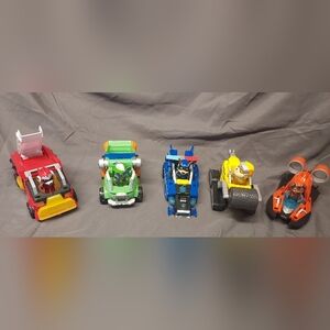 Big Paw Patrol Mighty Movie Rescue Vehicle & Figure Lot